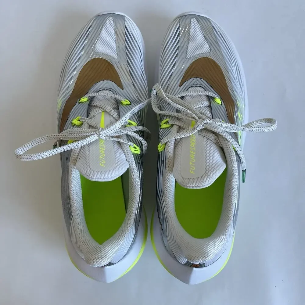 Nike‎ Future Speed Running Shoes Size 6 Youth Chrome Silver Metallic Sneakers